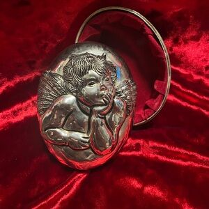 Silver plated trinket box